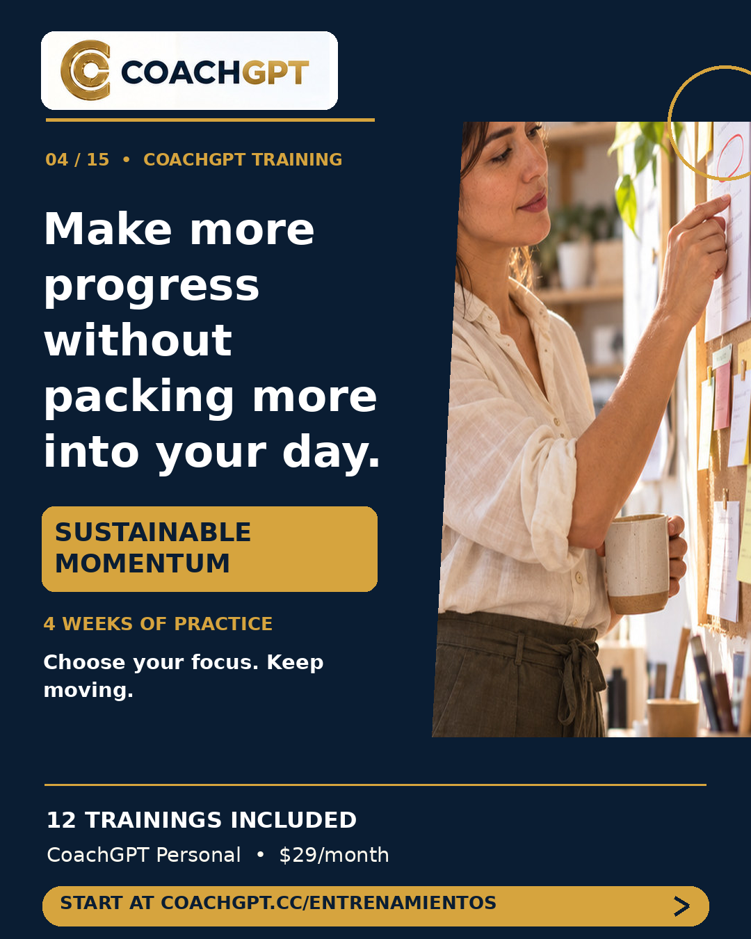 Sustainable Momentum · CoachGPT training