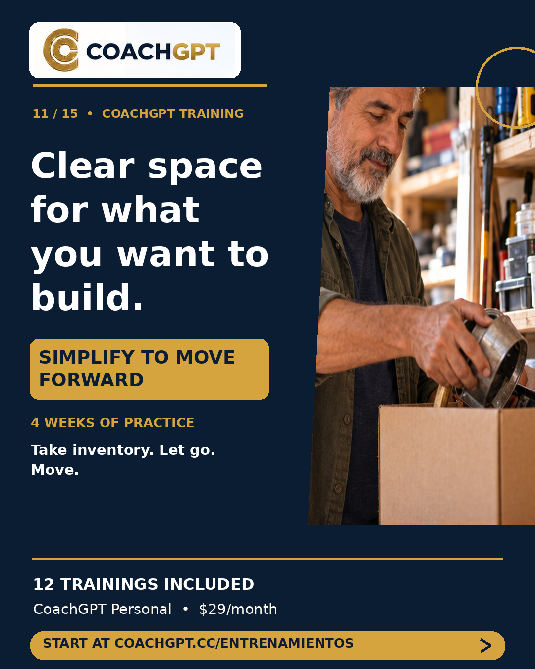 Simplicity to Move Forward · CoachGPT training
