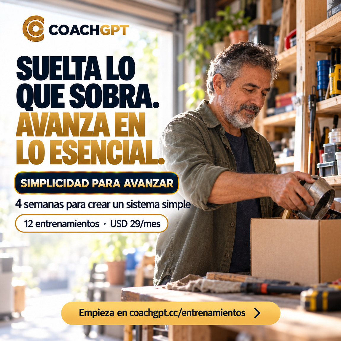 Simplicidad para Avanzar · entrenamiento CoachGPT