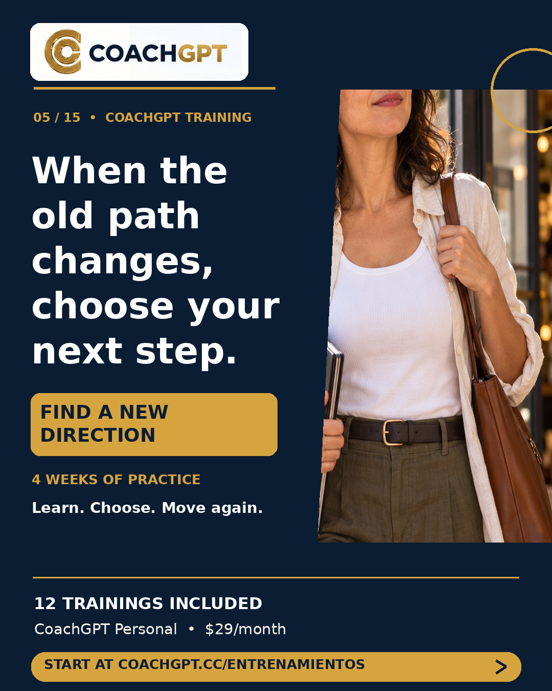 A New Direction · CoachGPT training
