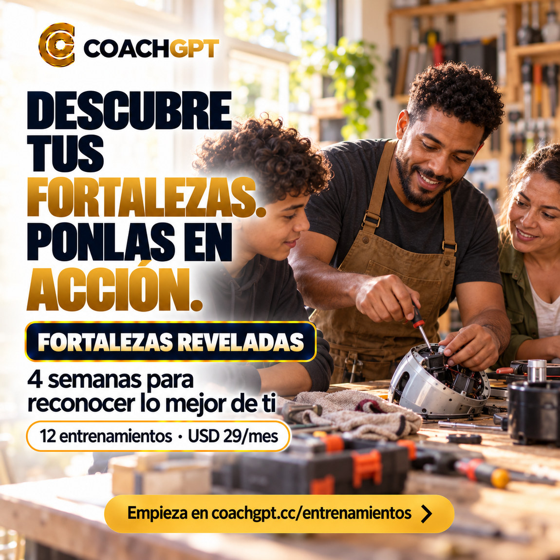 Fortalezas Reveladas · entrenamiento CoachGPT