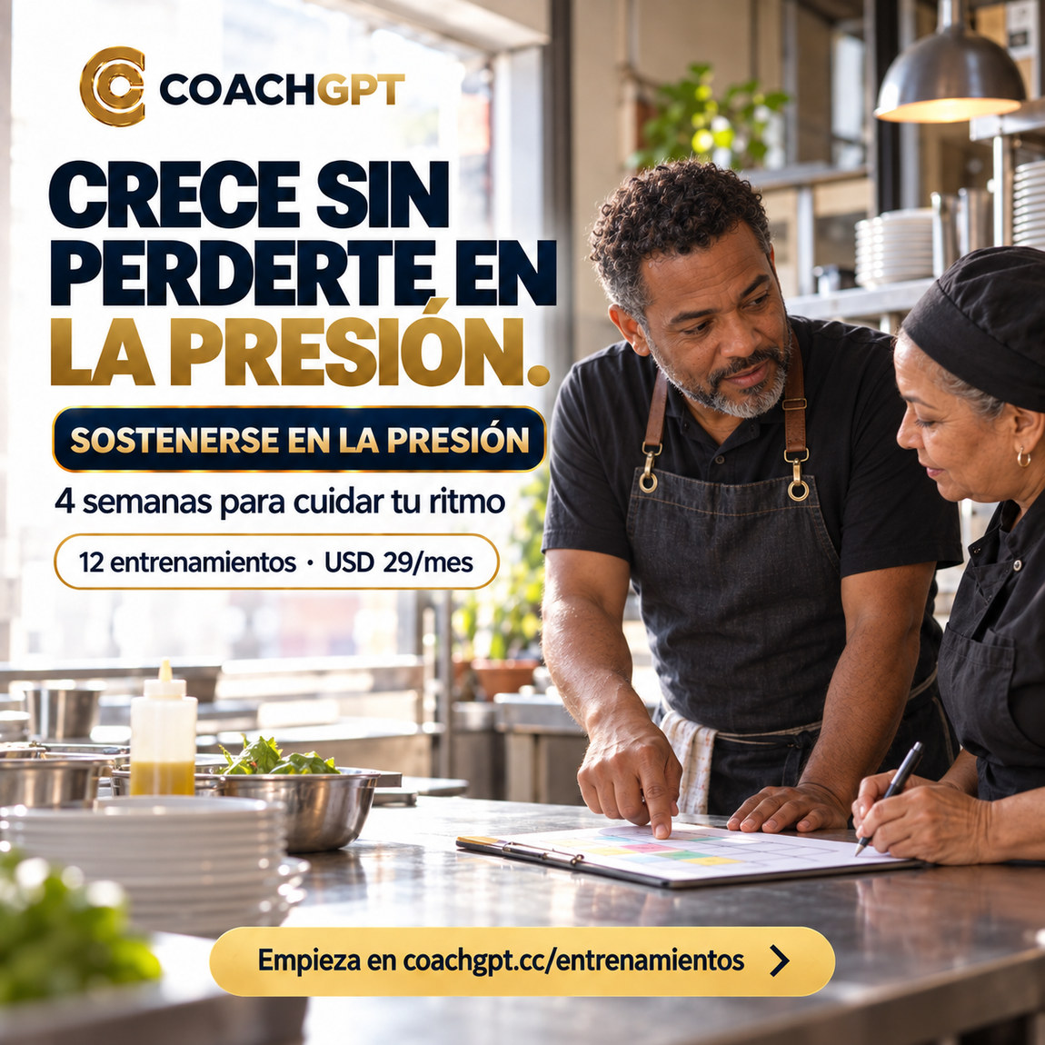 Sostenerse en la Presión · entrenamiento CoachGPT